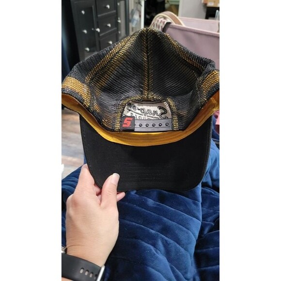 Snap-On Tools Embroidered Cork Patch Black Mesh Back SnapBack Trucker Hat - Picture 3 of 7